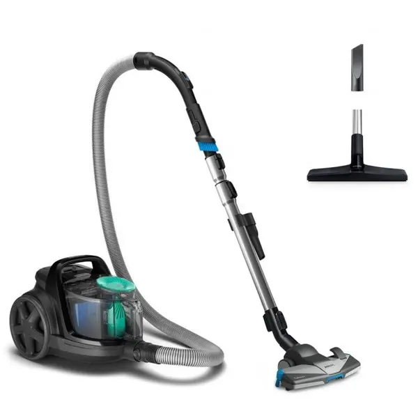 Philips Aspirator cilindric, PHILIPS, PowerPro Active, 900W, 4,5 kg, Negru