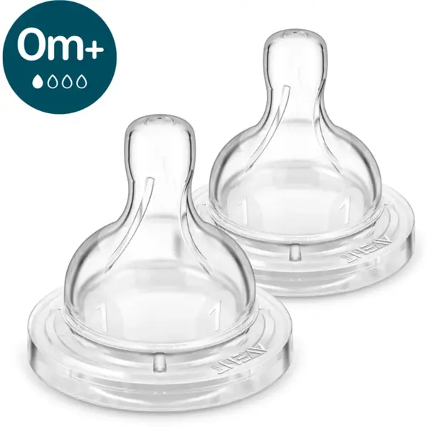 Philips Avent Anti-colic SCY761/02 tetină pentru biberon anti-colici 0 m+ 2 buc