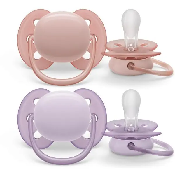 Philips AVENT Set 2 suzete Philips AVENT ultra soft SCF091/31