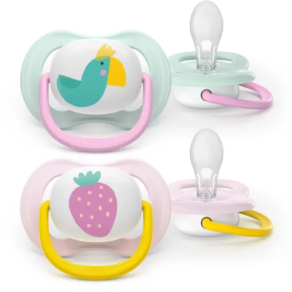 Philips Avent Ultra Air SCF080/24 0-6 m suzetă Girl 2 buc
