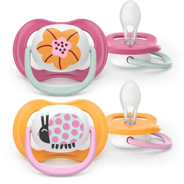 Philips Avent Ultra Air SCF080/27 6-18 m suzetă Girl 2 buc