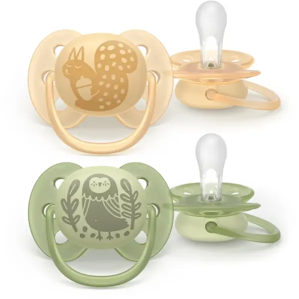 Philips Avent Ultrasoft SCF091/46 6-18 m suzetă Neutral 2 buc