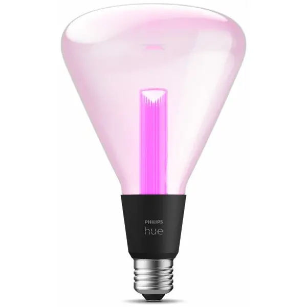 Philips Bec LED inteligent Philips Hue LG Triangle, Bluetooth, Zigbee, E27, 6.8W, 500 lm, lumina alba si colorata, 125x196 mm, Clasa energetica G