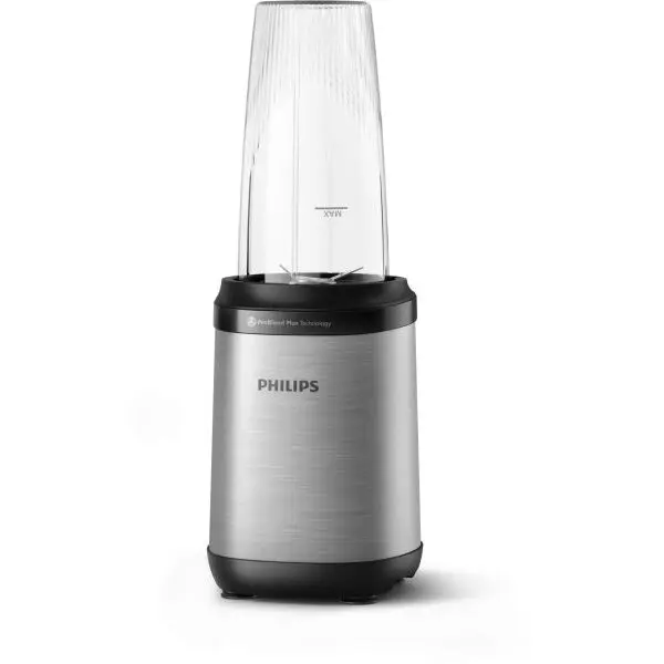 Philips Blender Philips HR2764/00 Seria 5000, 800 W, Tehnologia si lame ProBlend Plus, Lame detasabile, Pahar de 700 ml cu capac, Design compact, Negru-Argintiu