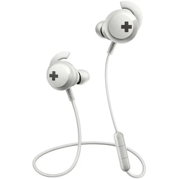 Philips Casti Audio In-Ear Philips, SHB4305WT/00, Bluetooth, Autonomie 6h, Alb
