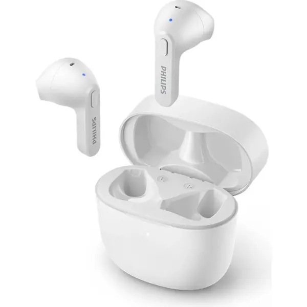 Philips Casti audio in ear Philips TAT2236WT/00, True Wirelles, Bluetooth, autonomie 18 ore, Alb