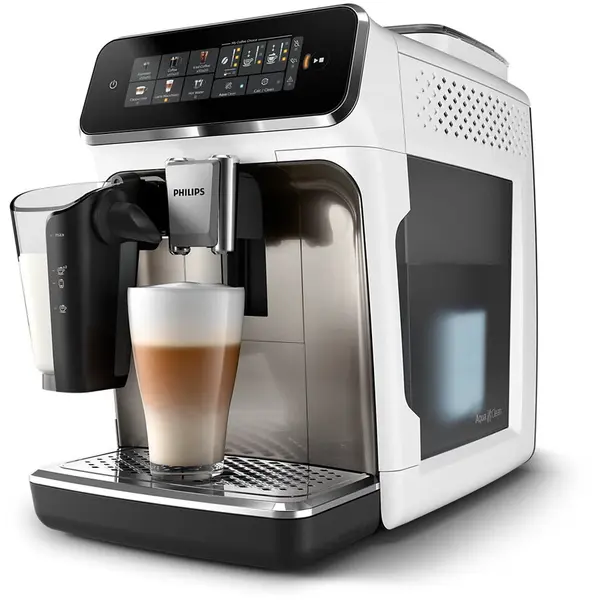 Philips Espresor automat PHILIPS S3300 EP3343/90, 1500W, 15 bar, 1.8l, 6 bauturi, Alb-Negru
