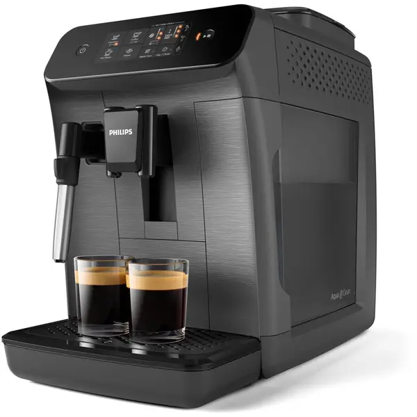Philips Espressor automat Philips EP0824/00, 1500 W, Rezervor 1.8 l, 3 Intensitati cafea, 15 bari, Rasnita incorporata, Recipient boabe 275 g, Gri