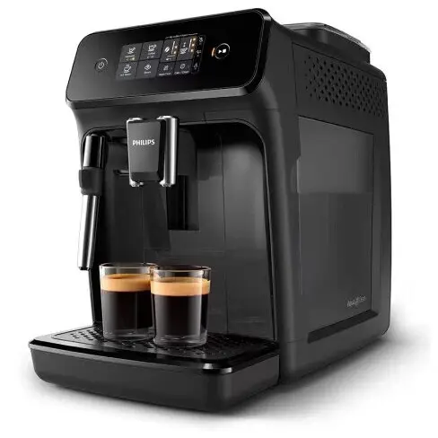 Philips Espressor automat Philips LatteGo EP1221/20 Seria 1200, 1500 W, Rezervor 1.8 l, 15 bar, Rasnita ceramica, Ecran Touchscree, Negru