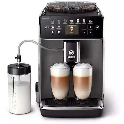 Philips Espressor automat Philips Saeco GranAroma SM6480/00, 1500W, 15bar, 1.8l, Spumare automata, 14 bauturi, 3 presetari de gust, Argintiu/Negru