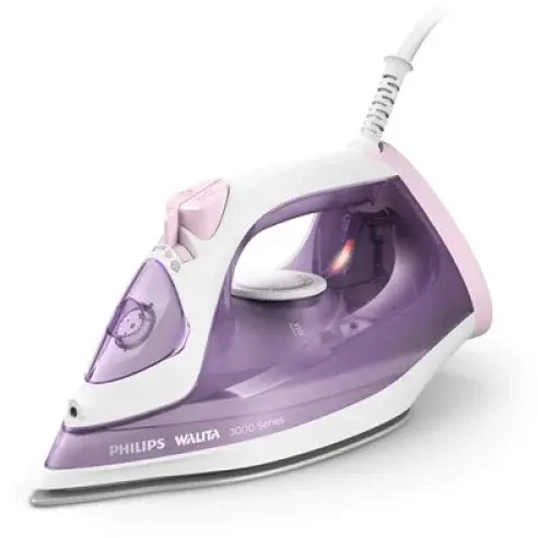 Philips Fier de calcat Philips DST3010/30, 2000W, Talpa ceramica , Sistem antipicurare, Roz