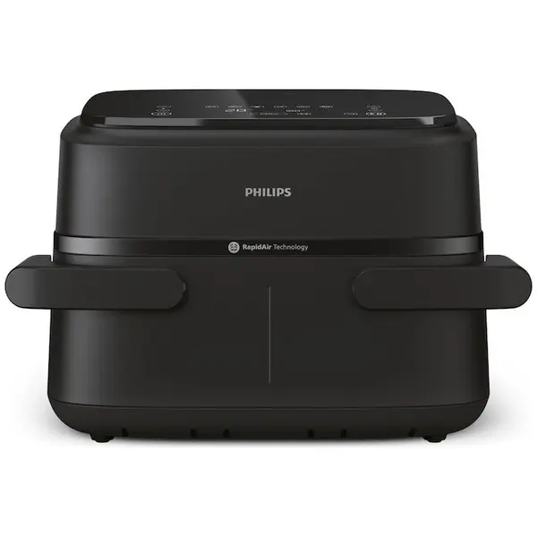 Philips Friteuza cu aer cald Philips NA150/00, 6 programe, 2 cosuri, 7.1 l, 2450 W, Negru