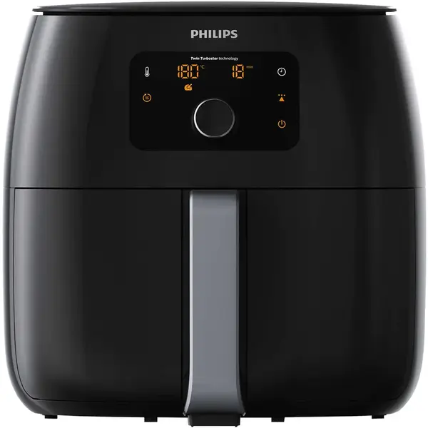 Philips Friteuza fara ulei Philips Airfryer XXL HD9650/90, tehnologie Twin TurboStar, 1.4 kg, display digital, Negru