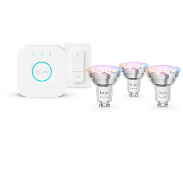 Philips Kit iluminat inteligent Philips 8721103103758, GU10, LED, Bluetooth/Zigbee, Multi-color, 345 lm