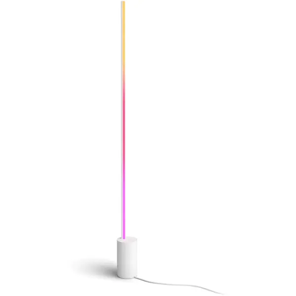 Philips Lampadar LED RGB inteligent Philips Hue Gradient Signe floor, 29W, 1800 lm, lumina alba si colorata, IP20, 145.8 cm, Aluminiu, Alb