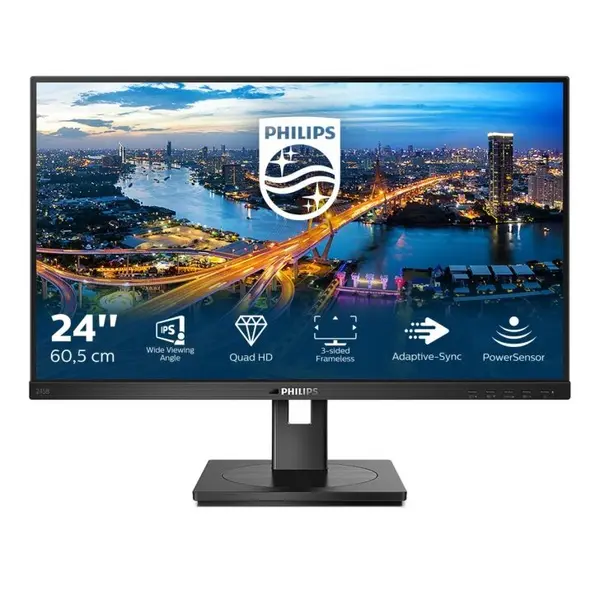 Philips Monitor 23.8 Philips 245B1 WLED, QHD, 4ms, 75Hz, Negru