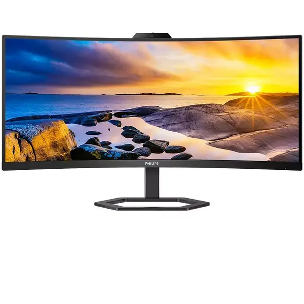 Philips Monitor Curbat WLED VA Philips 34 WQHD 100Hz 4ms HDMI DisplayPort USB USB-C Webcam 34E1C5600HE/00