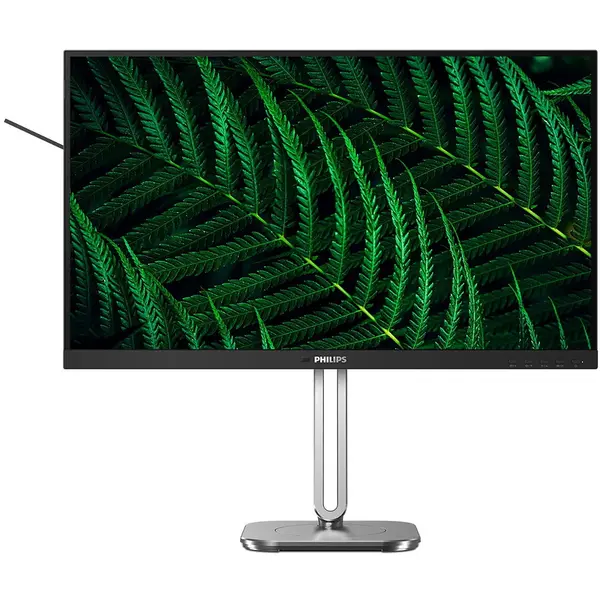Philips Monitor IPS LED Philips 27 27B2G5500/00, Full HD (1920 x 1080), HDMI, DisplayPort, Boxe, Pivot, 100 Hz, 4 ms, Negru/Argintiu