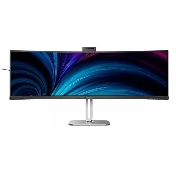 Philips Monitor LCD VA LED Philips 49 49B2U5900CH/00, Dual QHD (5120 x 1440), HDMI, DisplayPort, Ecran curbat, Negru/Argintiu