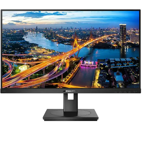 Philips Monitor LED IPS Philips 23.8, Full HD, DisplayPort, USB-C, LAN, Vesa, Negru, 243B1