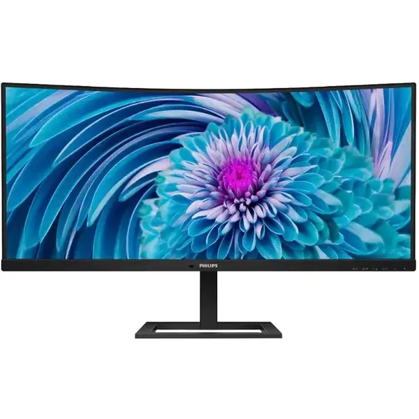 Philips Monitor Philips Curbat LED IPS 34'' QHD, 100Hz, 4ms, Adaptive Sync, FlickerFree, Display Port, HDMI, USB-C, 346E2CUAE/00