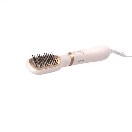 Philips Perie cu aer cald Philips Seria 3000 BHA310/00, 800W, tehnologie cu ioni, 4 accesorii, diametru perie 38mm, setare temperatura de ingrijire si aer rece, invelis ceramic cu ulei de argan, Roz