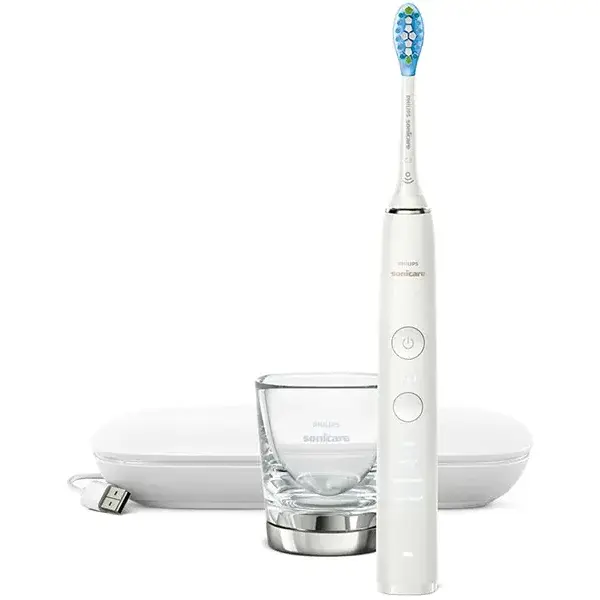 Philips Periuta de dinti electrica PHILIPS DiamondClean 9000 HX9911/27, 62000 de miscari/min, 4 programe, 1 capat, alb