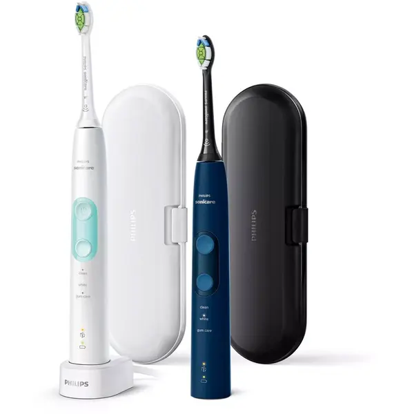 Philips Set 2 periute Philips Protective Clean 5100 HX6851/34, Mint White and Dark Blue