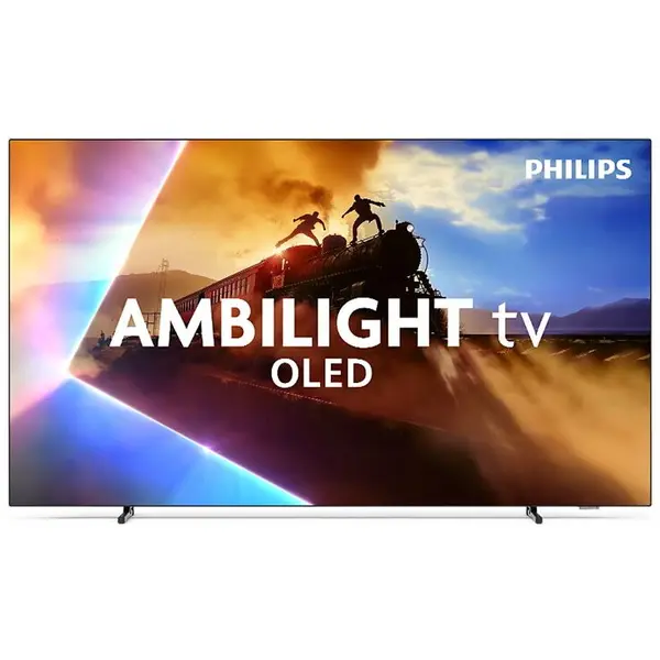 Philips Televizor OLED Philips, 195 cm (77), 77OLED770/12, Ultra HD 4K, Ambilight TV, Smart TV, WIFI, CI+, Argintiu