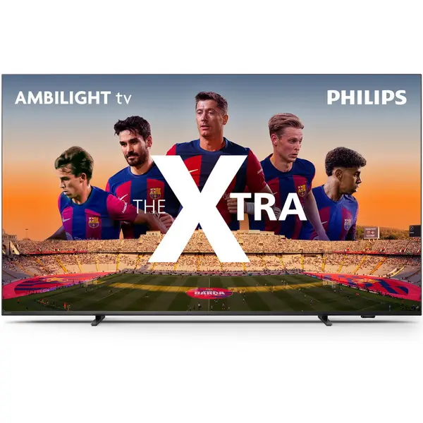 Philips Televizor Philips AMBILIGHT, MiniLED 55PML9008, 139 cm, Smart, 4K Ultra HD, 100hz, Clasa F, Argintiu