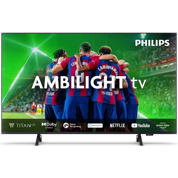 Philips Televizor Philips Ambilight tv LED 43PUS8319, 108 cm, Smart TV, 4K Ultra HD, Clasa G, 3840 x 2160 pixeli, Negru