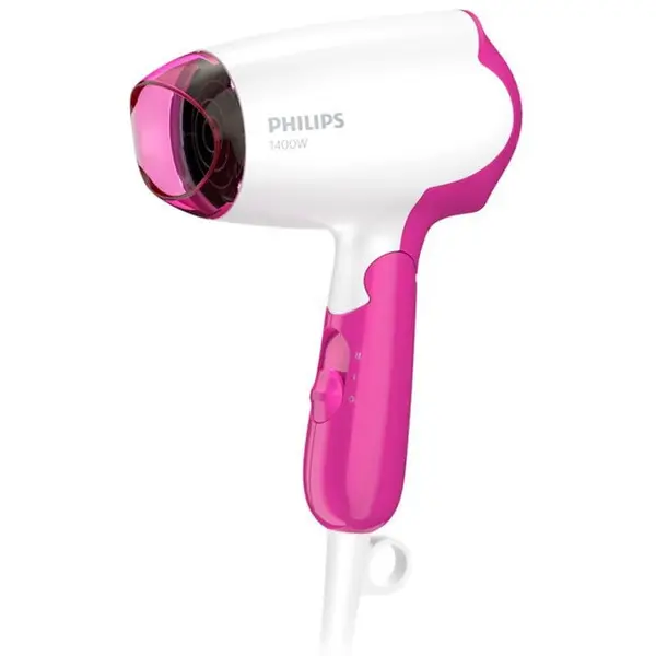 Philips Uscator de par Philips BHD003/00, DryCare Essential, 1400W, maner rabatabil, Alb / Roz