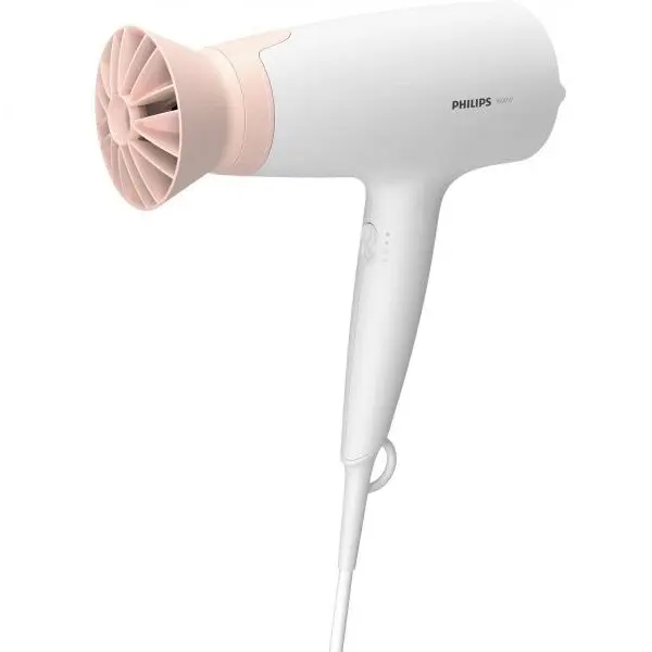 Philips Uscator de par Philips BHD300/00, 1600W, accesoriu Thermo Protect, 3 setari de viteza/temperatura, Alb/Roz
