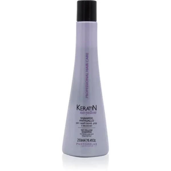 Phytorelax Laboratories Keratin No-Yellow șampon pentru neutralizarea tonurilor de galben 250 ml