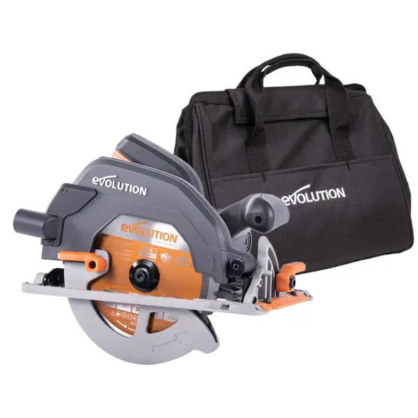 Piła tarczowa Evolution R185CCS 185 mm z wielomateriałową tarczą TCT + Torba