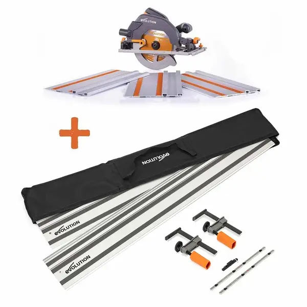 Piła tarczowa Evolution R185CCSX 185mm + Szyna prowadząca ST2800-G2 2,8m (1400mm x 2)