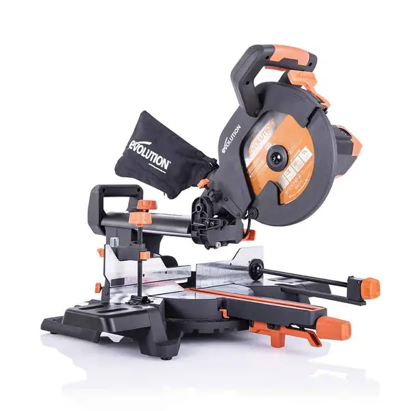 Piła ukośnica Evolution R255SMS+ 255 mm z wielomateriałową tarczą TCT