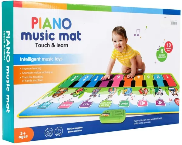 Pian cu atingere moale MalPlay - 10 taste pentru mâini