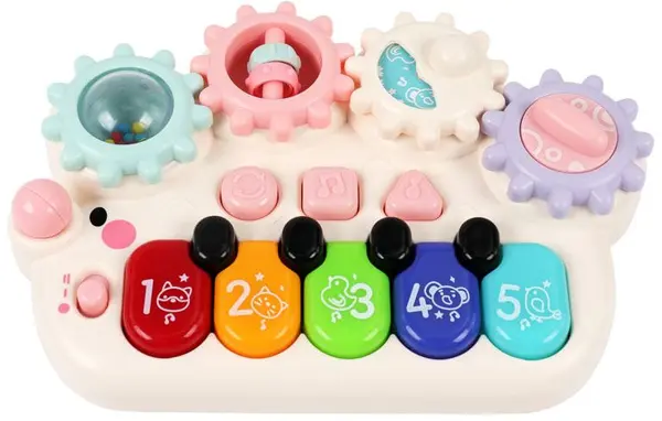 Pian pentru bebeluși Raya Toys - Melody, alb