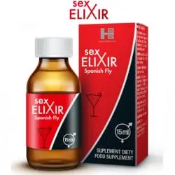 Picături afrodisiace SHS - Sex Elixir Spanish Fly, pentru creșterea dorinței sexuale in cuplu, calitate premium, 15 ml