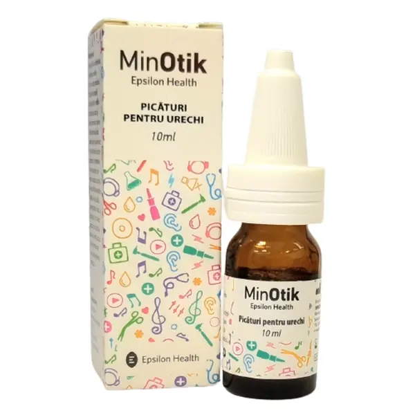 Picături pentru urechi MinOtik, 10 ml, Epsilon Health