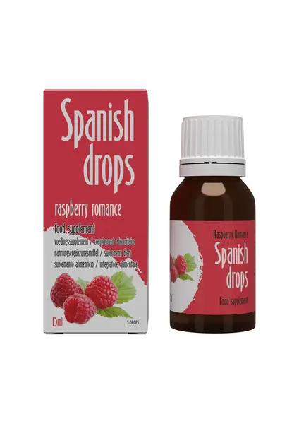 Picături Spanish Drops– Raspberry romance pentru cresterea libidoului, 15 ml