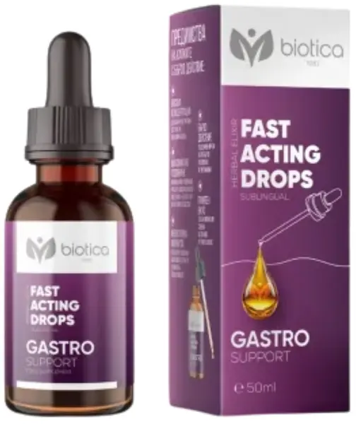 Picături sublinguale Gastro Support, 50 ml, Biotica 1961