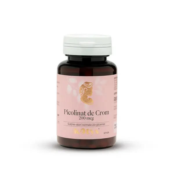 Picolinat de Crom 200 mcg -- 60 tablete pentru menținerea valorilor normale ale glicemiei, Kotys