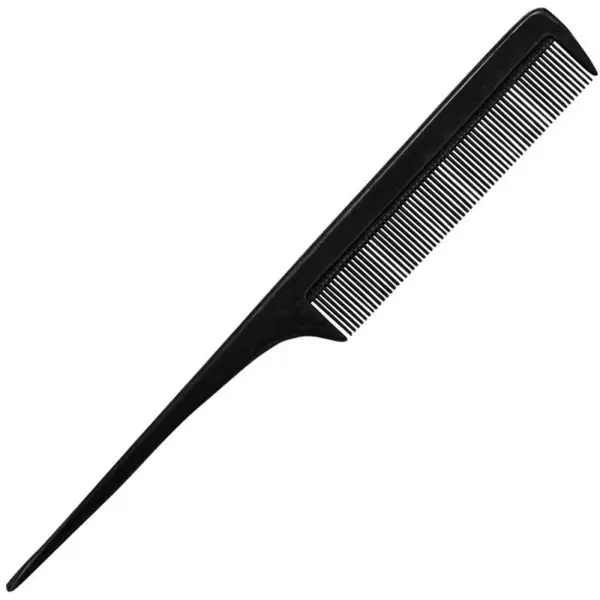 Pieptene Profesional pentru Tapat Parul, cu Coada din Plastic, 23 cm, Negru