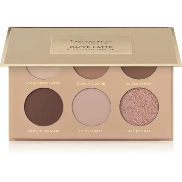 Pierre René Mocha Mousse paletă cu farduri de ochi culoare Caffe Latte 6x1.3 g