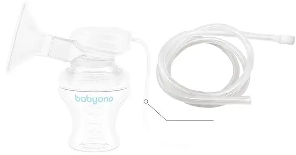 Piesă de schimb pentru pompă de lapte Babyono Compact - Tub din silicon cu conector