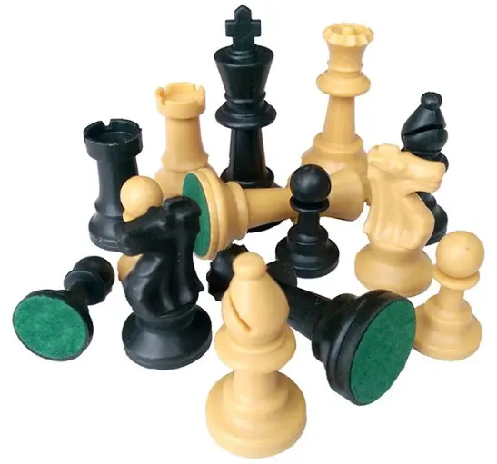 Piese de sah din plastic Modiano, 9.5 cm