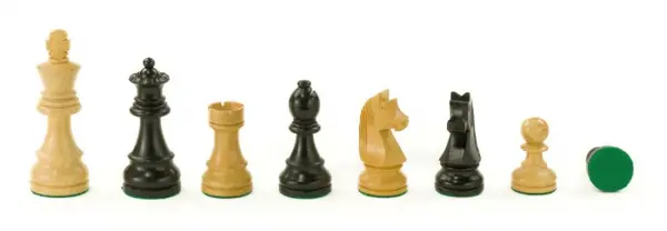 Piese sah Staunton Classic Ebonised, kh 101mm