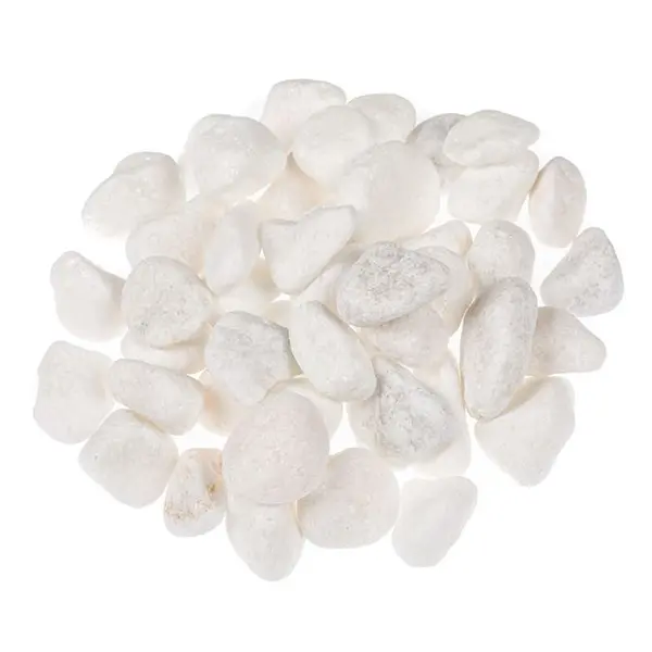Pietricele decorative pentru sol sau ghiveci,alb,2-4 cm,1 kg